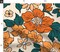 Tropical Flowers Botanical Retro Mid Century Large Scale Floral Custom Printed Fabric by Spoonflower Various Fabrics by the Yard or Fat Quarter
